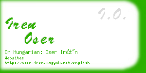 iren oser business card